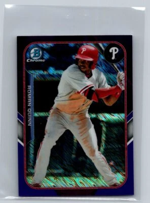 2015 Bowman Chrome #FFM-RQ Roman Quinn Purple Farm's Finest Mini 091/250 - Image 1 of 2