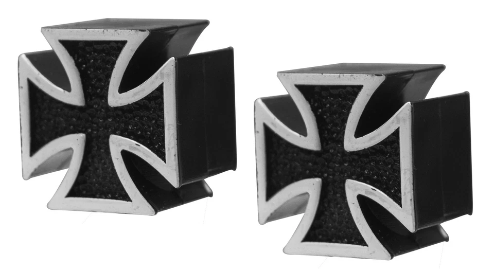 Tapas de válvula cruzada de hierro negro - VC vástagos aire presión de neumáticos PSI Krager Foto 1 de 1