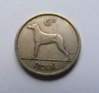 Irish 1955 Sixpence Coin Old Ireland 6d Scarce Year