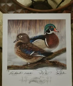 Duck Dynasty Commander signierte Lithographie Phil Si Willie Jase Robertson #292 - Bild 1 von 3