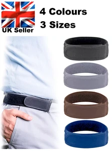 Cinturón sin hebilla ajustable x2 fuerte elástico 4 colores 3 tallas vendedor del Reino Unido - Imagen 1 de 15