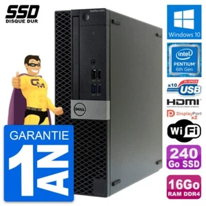 PC Dell Optiplex 5050 SFF Intel G4400 RAM 16Go SSD 240Go HDMI Windows 10 Wifi - Bild 1 von 7