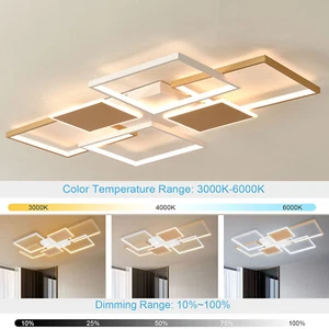 Pendant Lighting Fixture, Dimmable Ceiling Light Fixture, Modern LED & Remote - Picture 1 of 22