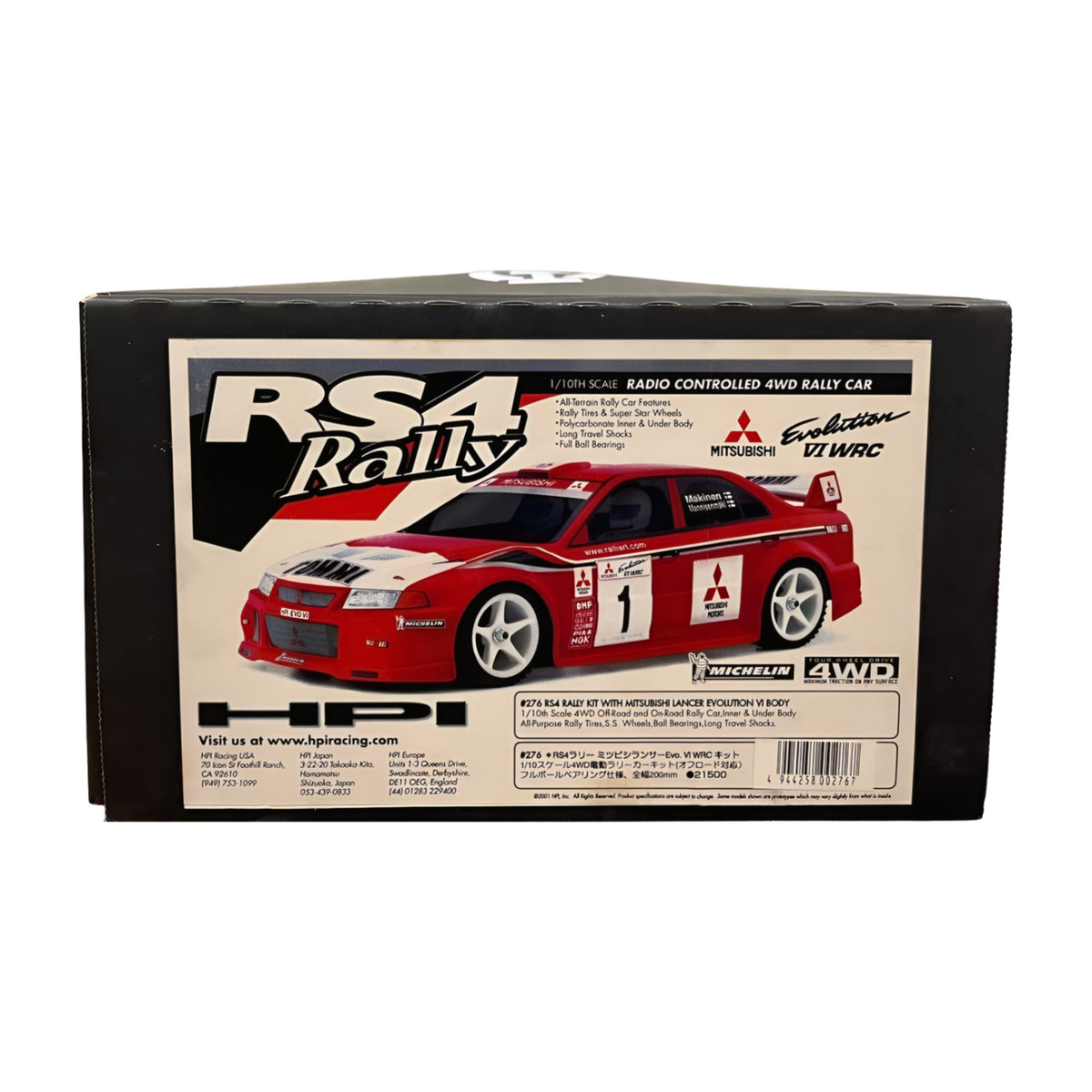 HPI RS4Rally MITSUBISHI ランサーEvo. VI WRC HPI RC RS4 Rally 1/10 MITSUBISHI Lancer Evo VI WRC 4WD Rally