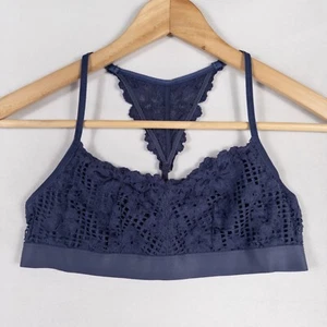 Aerie Bralette Damen mittel dunkelblau Spitze Träger gefüttert kabellos - Bild 1 von 8