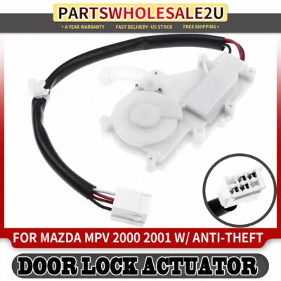 Actuador de bloqueo de puerta trasero izquierdo conductor LH para Mazda MPV 2000 2001 con antirrobo Foto 1 de 4