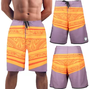 Beautiful Giant Men's Beach Trunks - Quick Dry Swim Shorts with Mesh Lining - Picture 1 of 14