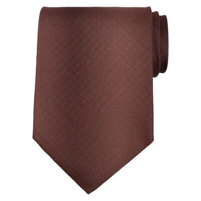 Corbata de seda tejida marrón seda 3,85 vintage LOUIS ROTH para hombre ITALIA Foto 1 de 4