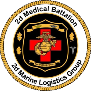 USMC 2nd Medical Battalion Marines Patch U.S. Military vinyl decal for car, - Picture 1 of 1
