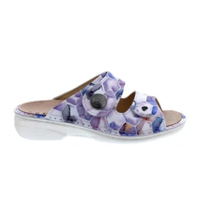Finn Comfort Sansibar Slipper, Classic Line, Smooth Leather, Berry, We - Picture 1 of 10