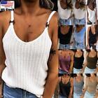 ⭐Womens Sleeveless Cami Vest Tank Tops Ladies Summer Casual Loose Blouse T-Shirt
