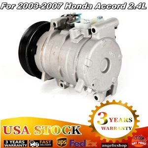 AC Air Conditioner Compressor w/Clutch For Honda Accord 2.4L 2003-2007 #CO28003C - Picture 1 of 11