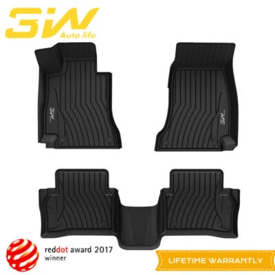 3W Liners Floor Mats For Mercedes Benz E-class 2017-2023 Sedan only TPE,Black - Imagem 1 de 4