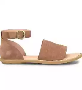 Geboren Margot braune Damen-Wildleder-Sandalen mit Knöchelriemen Größe 6 - Bild 1 von 6