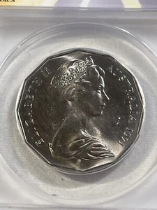 1971 Australia 50 Cents Graded MS 66 by ANACS - Picture 1 of 4