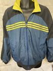 Vintage 90S Adidas Reversible Full Zip Jacket Size Large Windbreaker Fleece Line