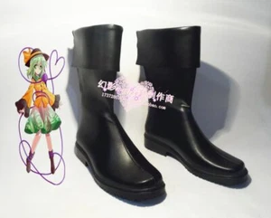 Touhou Project Komeiji Koishi Black Short Halloween Cosplay Boots Shoes H016 - Picture 1 of 4