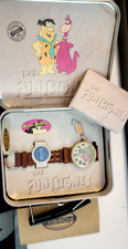 FOSSIL"The Flintstones"Watch Ltd. Ed. w/Dino Pin in Tin Case Working/New Battery