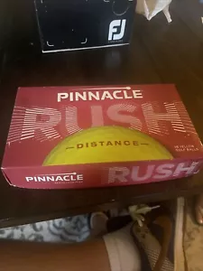 New Box Pinnacle Rush Distance White Golf Balls 15 Pack (5 sleeves x 3 balls) - Picture 1 of 2