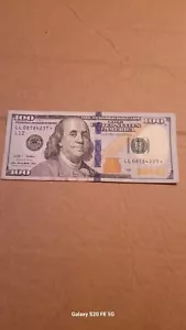 hundred dollar bill star note Ll 08784237* Year 2009 - Picture 1 of 3