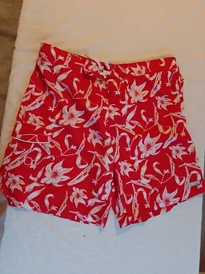 Pantalones cortos de natación para hombre talla opcional (ver fotos) floral rojo 833 Foto 1 de 4