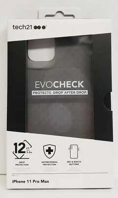 TECH21 - Evo Check para Apple iPhone 11 Pro Max - Negro ahumado Foto 1 de 3
