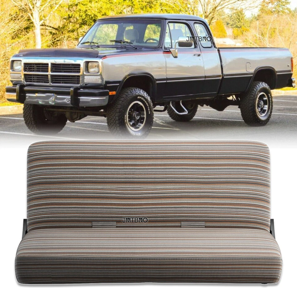 Cubiertas de asiento de banco con manta de sillín para camioneta Dodge Ram D150 D250 tamaño completo Foto 1 de 4