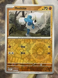 Pokémon TCG Meditite 082/162 SV05: Temporal Forces Reverse Holo Common - Picture 1 of 1