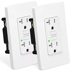 Presa GFI GFCI presa 20 Amp antimanomissione TR WR ETL per bagno confezione da 2 - Foto 1 di 12