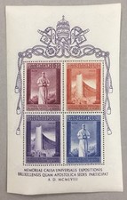 VATICANO 1958 BRUXELLES BF FOGLIETTO