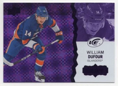 2023-24 Upper Deck ICE Purple William Dufour RC New York Islanders #112 - Image 1 of 2