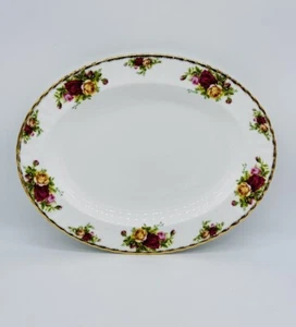 Royal Albert Old Country Roses Oval Serving Platter Bone China w/Tag 13in - Picture 1 of 9
