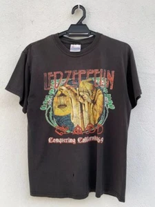 Camiseta Led Zeppelin Rock Band Tour Estilo Retro Negra Unisex Reimpresión S-5XL - Imagen 1 de 3