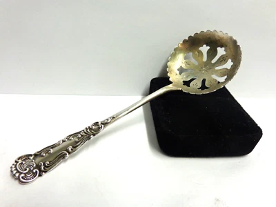 Cuchara tuerca/bon-bon de plata de ley talla 5 en lg wgt 14,6 gramos diseño elegante rd bowl Foto 1 de 4