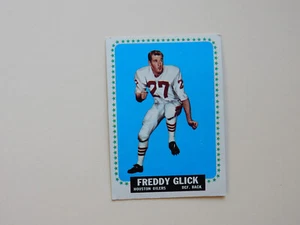 1964 Topps Football Trading Card # 74 - Freddy Glick - Houston Oilers - DB - Picture 1 of 2