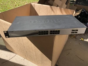Working D-Link DGS-1210-16 16-Port Gigabit WEB Smart Managed Switch w Rack Ears - Picture 1 of 3