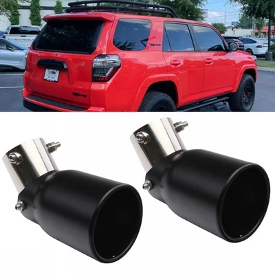 2PC For Toyota 4Runner SR5 CarExhaust Pipe Tip Rear Tail Throat Muffler 1.5-2.1" Foto 1 de 4