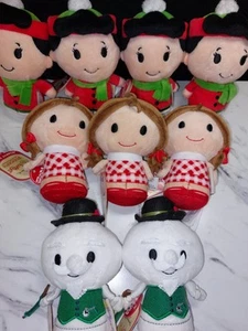 Hallmark Itty Bittys Sam the Snowman Misfit Doll & Holiday Lucy 9 Total READ - Picture 1 of 7