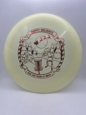 INNOVA 2018 Merry Christmas Champion Plastic Firestorm Disc Golf Distance Driver - Image 1 of 4