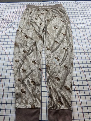 Pantalones de pijama de franela alce para niños Abercrombie 11/12 DORMIR USADOS EN BUEN ESTADO Foto 1 de 4