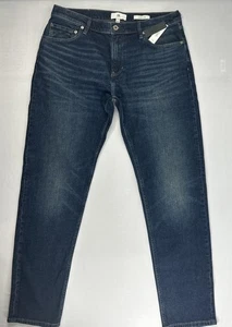 Pantalones de mezclilla Banana Republic auténticos ajustados azules talla 35x34 nuevos con etiquetas precio de venta sugerido por el fabricante 120 USD - Imagen 1 de 12