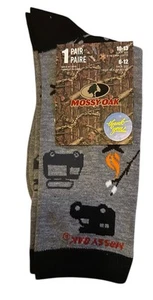 GRIS ROBLE MUSGOSO CON CALCETINES CAMPERS & FIRE CREW ADULTO UNISEX TALLA 10-13 NUEVOS CON ETIQUETAS - Imagen 1 de 2