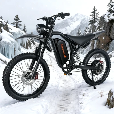 Bicicleta de montaña eléctrica CHEEVALRY GS20 6000W 60V 32AH 20''E 45 MPH NFC 75 millas Foto 1 de 4