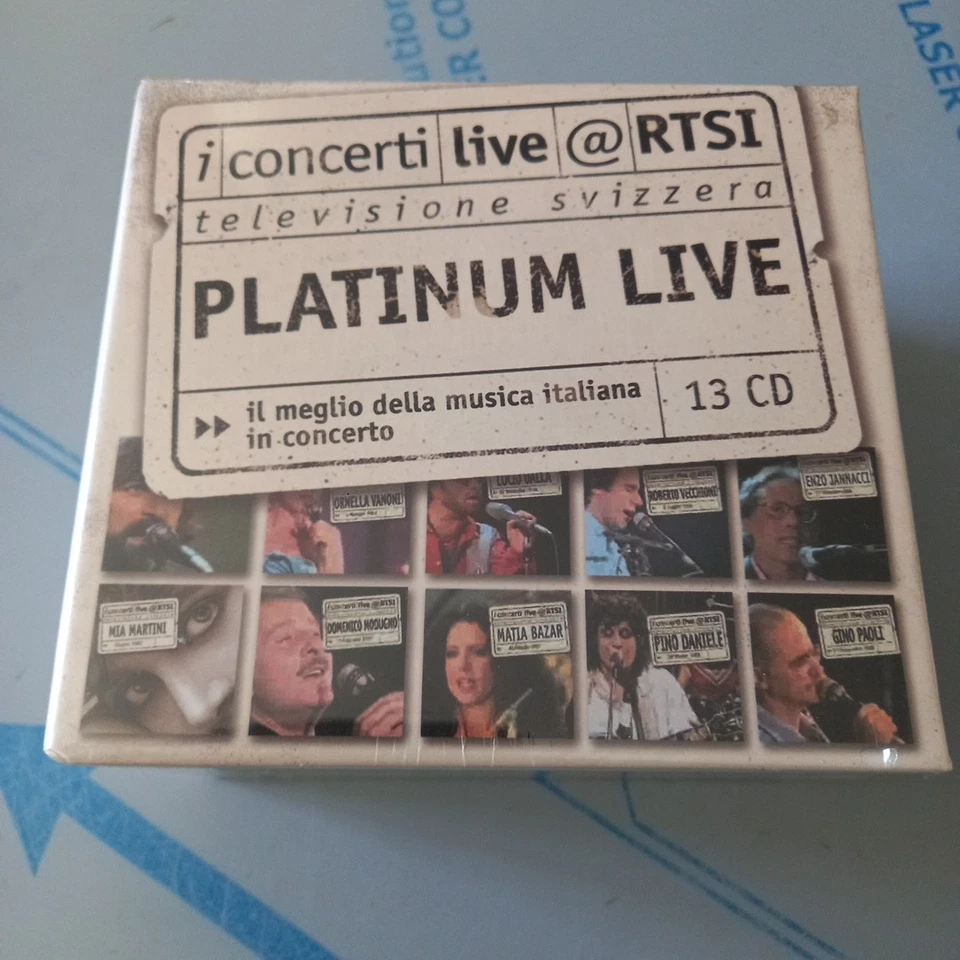 COFANETTO: "I Concerti live @ RTSI - Platinum Live" (BOX 13 CD) Guccini,Jannacci - Imagen 1 de 4