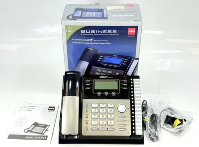 [RCA] VISYS 25424RE1A 4-Line Expandable Corded  Business Phone Tested - Image 1 of 4