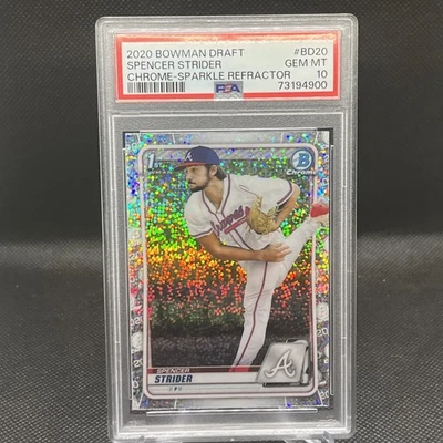2020 Bowman Draft Spencer Strider Speckle Refractor - Image 1 of 2