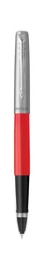 Parker Pen Jotter Red Rollerball Black Gel Ink Gift Boxed Stainless Steel - Picture 1 of 4