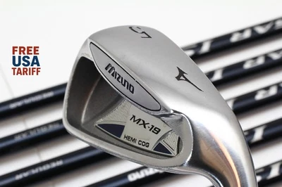8Pcs MIZUNO MX-19 HEMI COG Iron set 5-6-7-8-9-PW-GW-SW Regular Flex EXSAR IS2 RH - Image 1 of 4