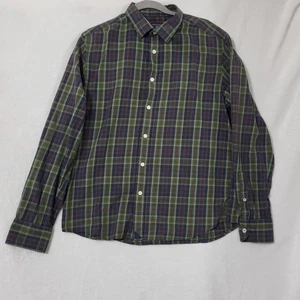 UNTUCKit Hemd Herren Large grün blau kariert Button Down Langarm Slim Fit - Bild 1 von 12