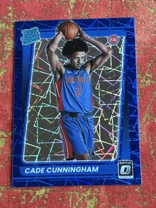 2021-22 Panini Donruss Optic Cade Cunningham Blue Velocity Prizm #161 Rookie RC - Picture 1 of 2